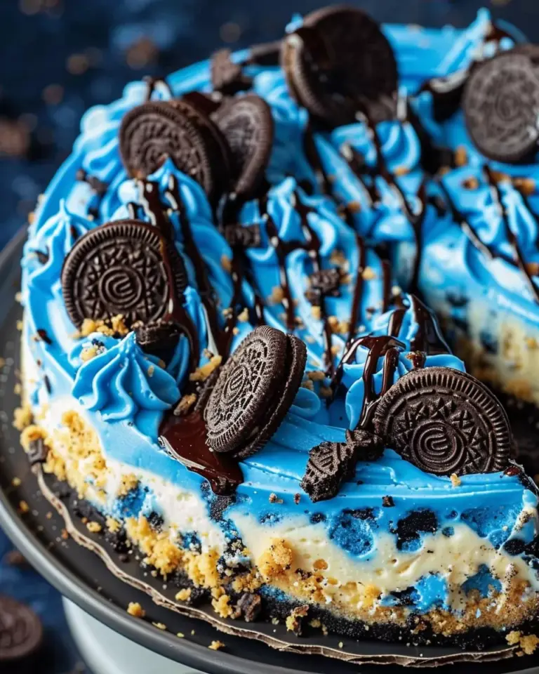 Cookie Monster Cheesecake