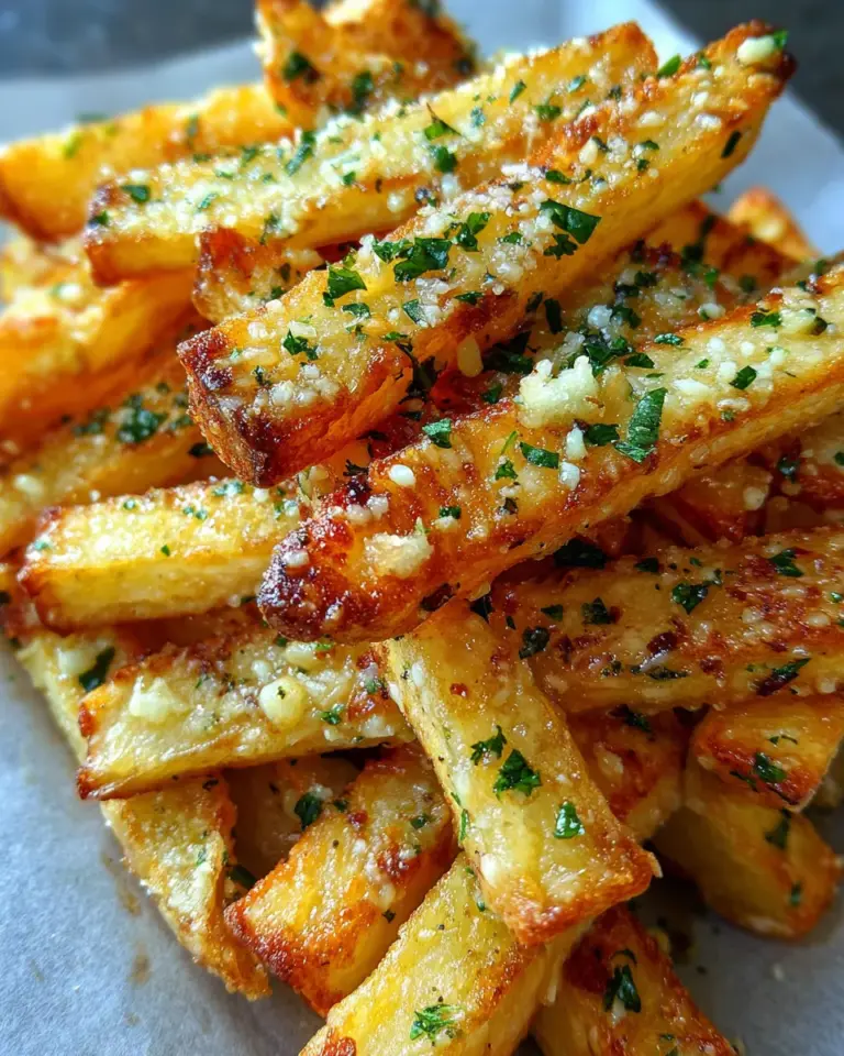Crispy Garlic Parmesan Fries