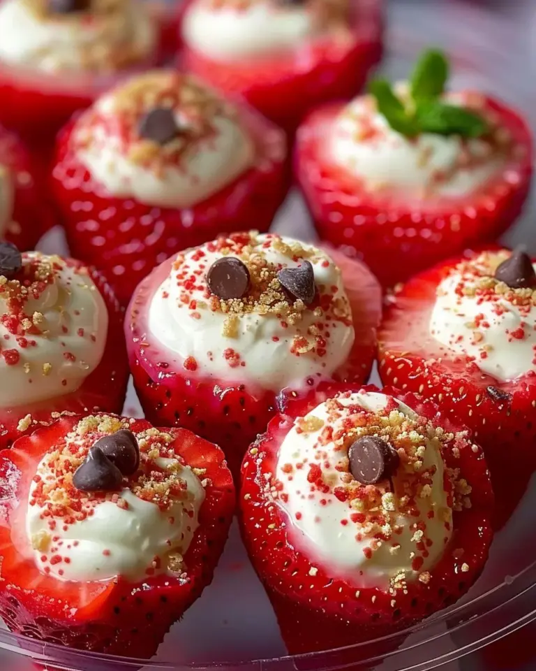 Cheesecake Deviled Strawberries