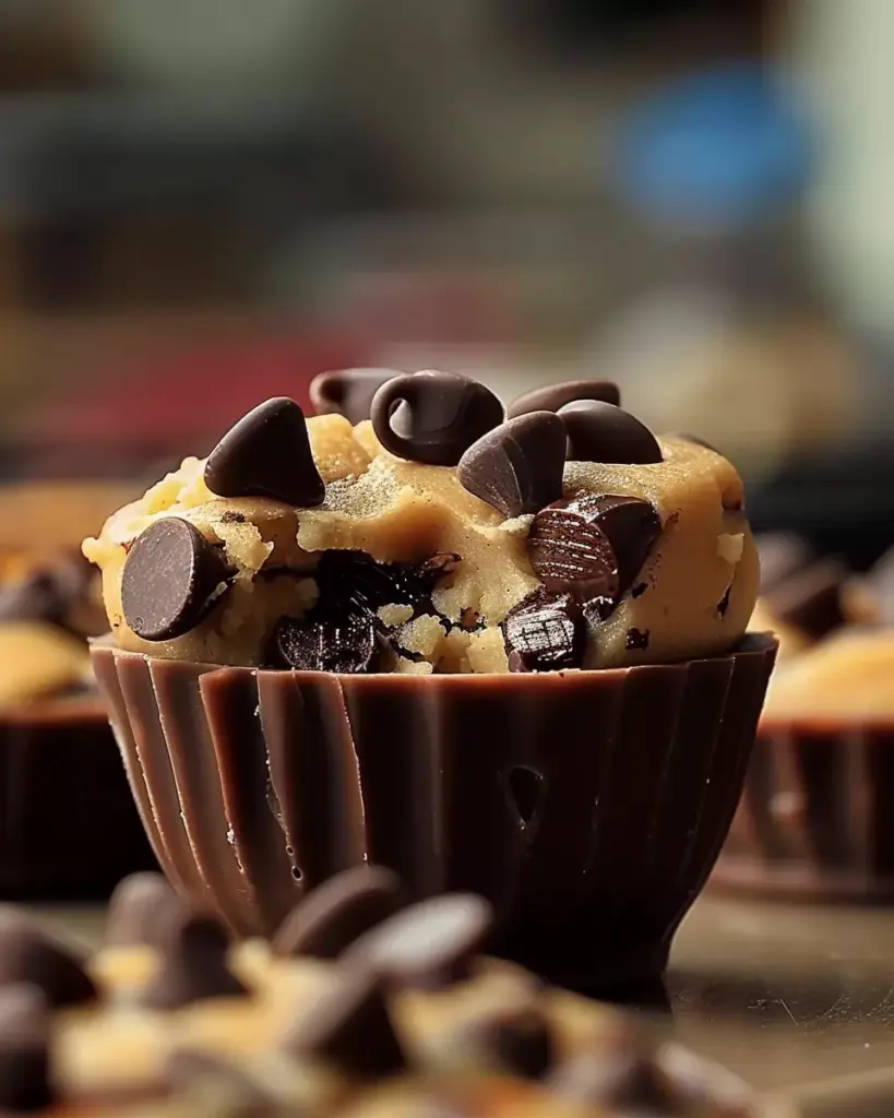 Chocolate Chip Cookie Dough Cups