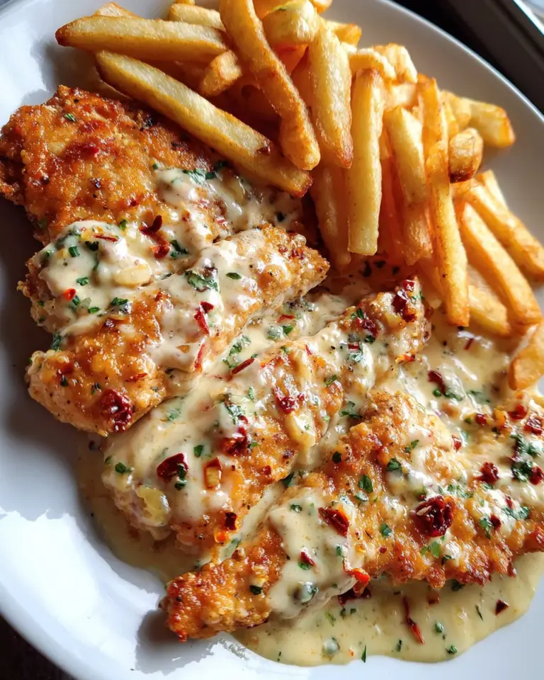 Chicken Fillet in Spicy, Creamy Garlic-Parmesan Sauce