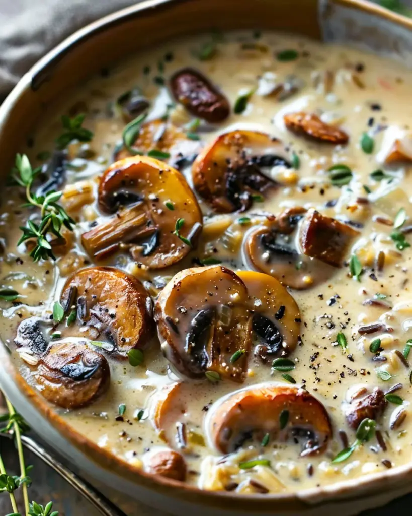 Wild Rice Mushroom Soup