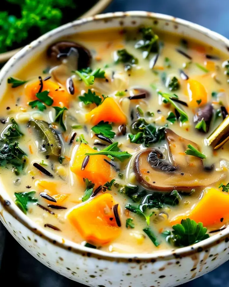 Cozy Autumn Wild Rice Soup
