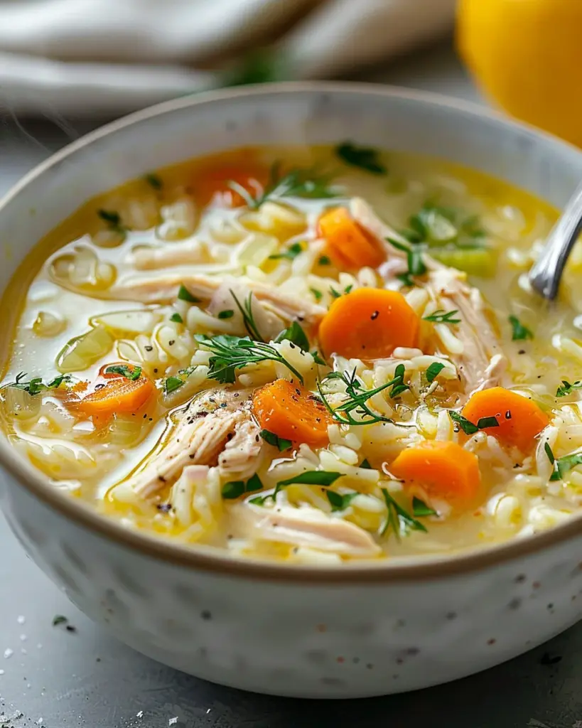 greek lemon chicken soup