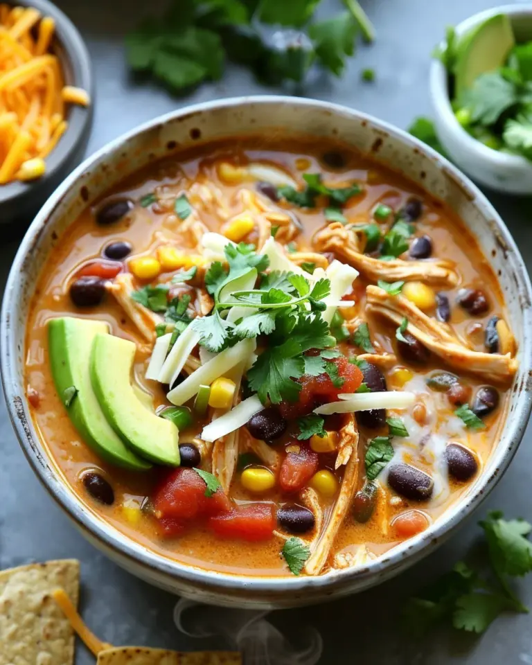 Creamy Chicken Enchilada Soup