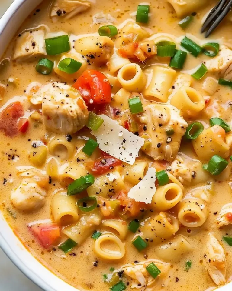 Creamy Cajun Chicken Pasta Soup