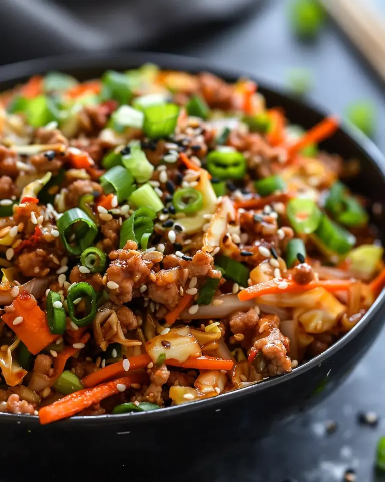 Egg Roll in a Bowl (One-Skillet, Keto)