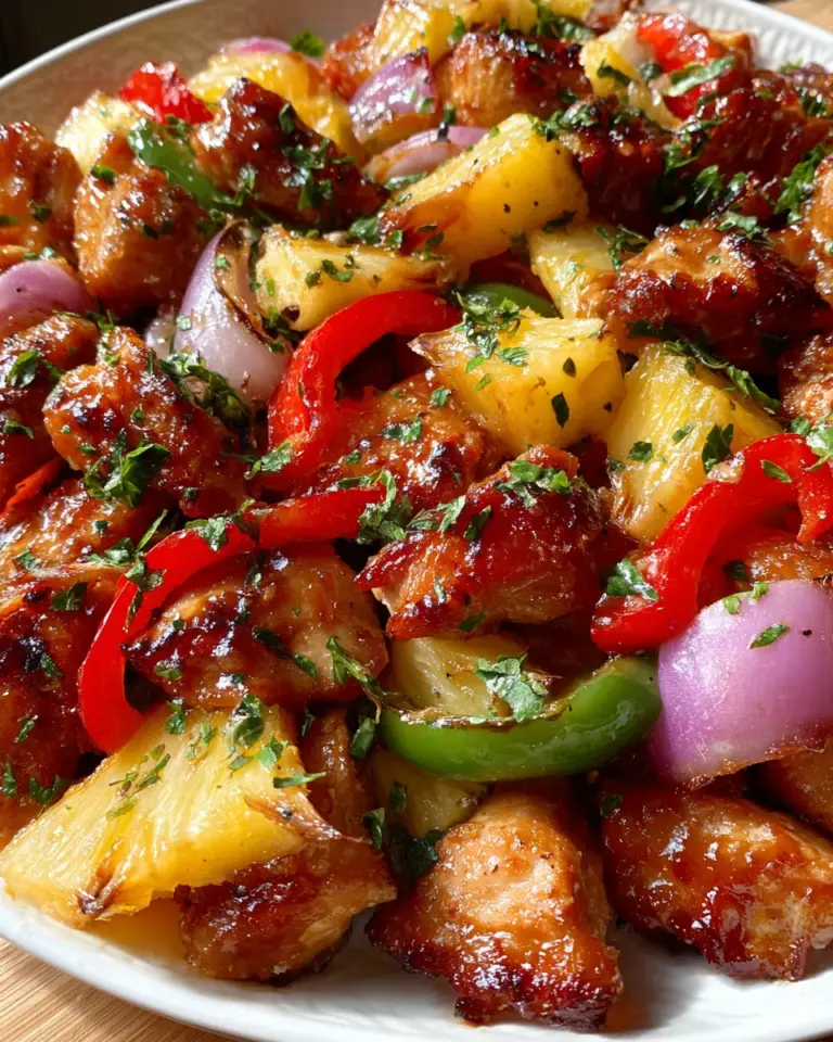 Hawaiian Chicken Sheet Pan Dinner