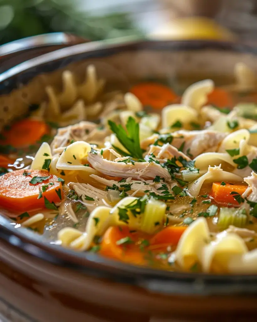 Slow Cooker Chicken Noodle Soup