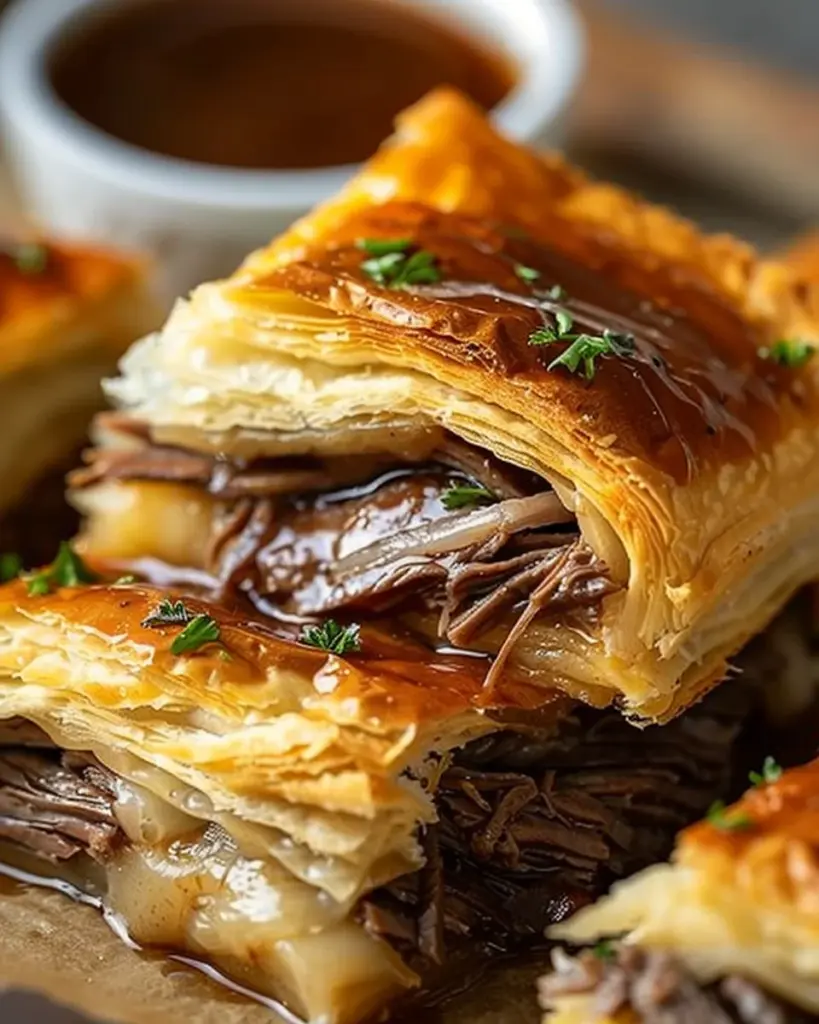 French Dip Squares : perfect party apetizer