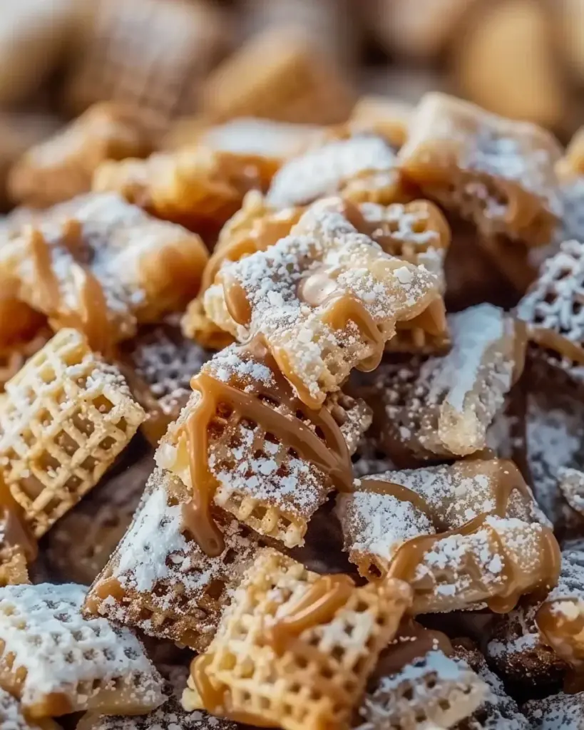 irresistible Caramel Apple Puppy Chow