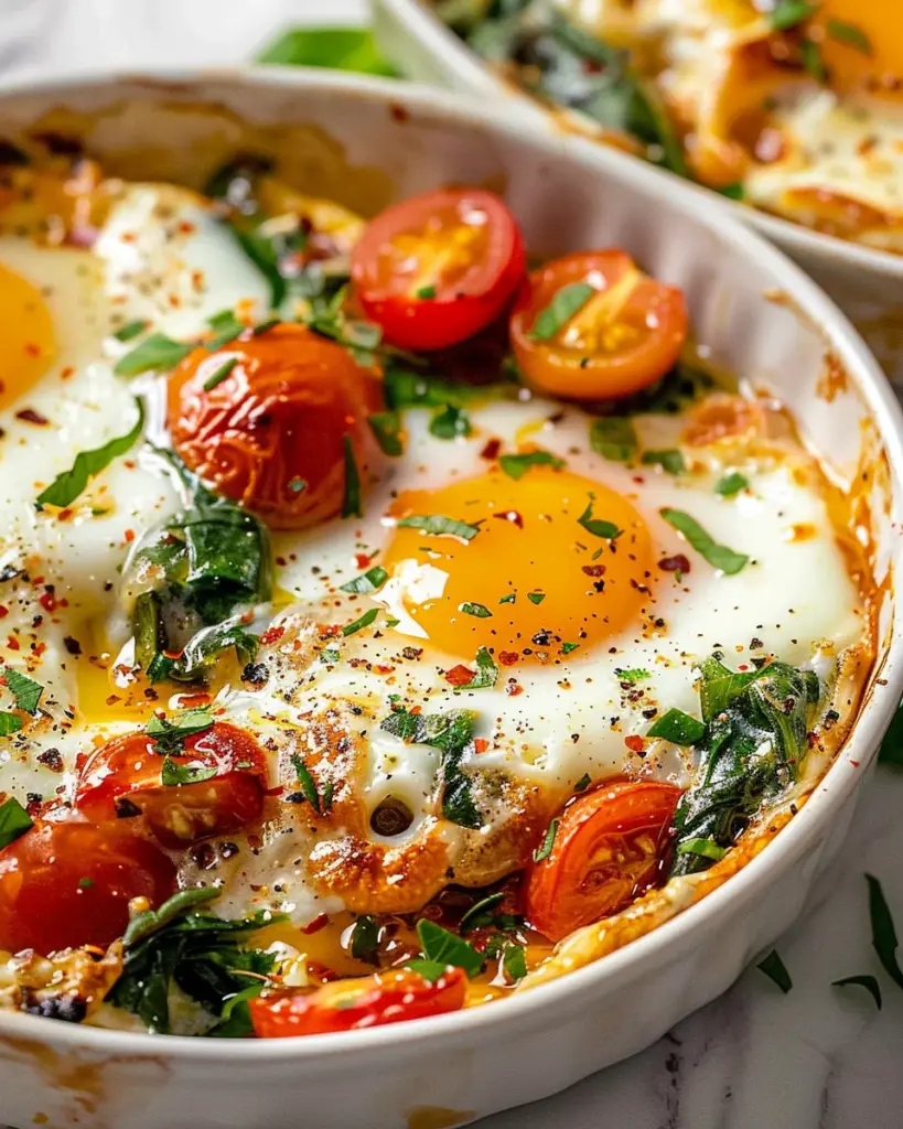 Baked Feta Eggs