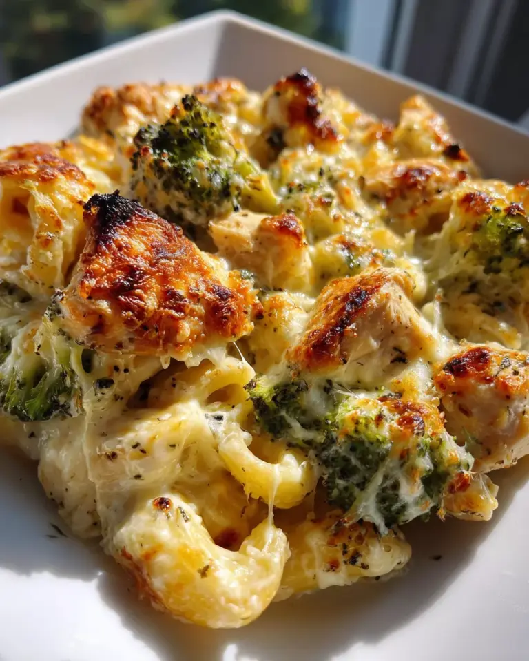 Chicken And Broccoli Alfredo Bake