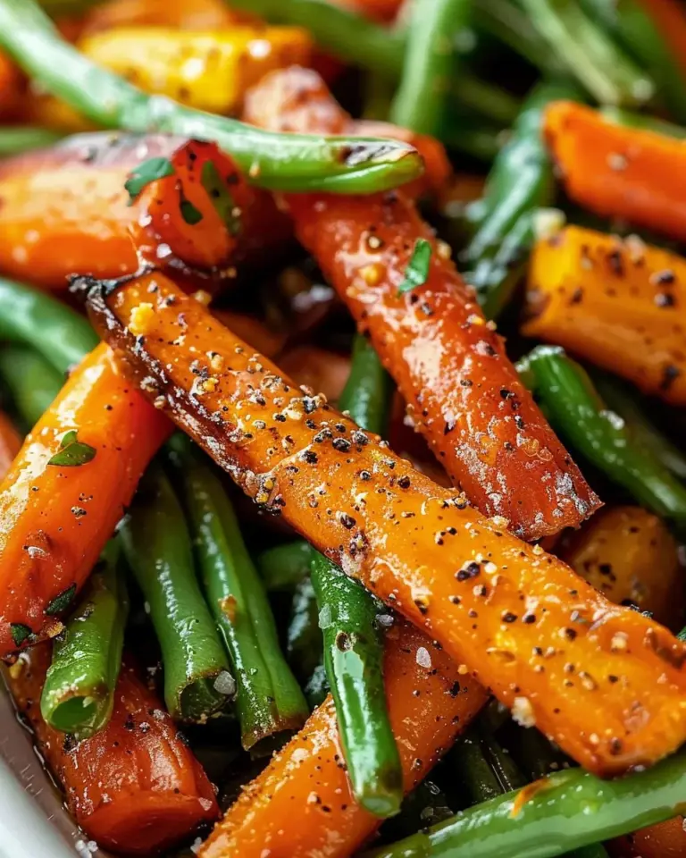Roasted Carrots Green Beans