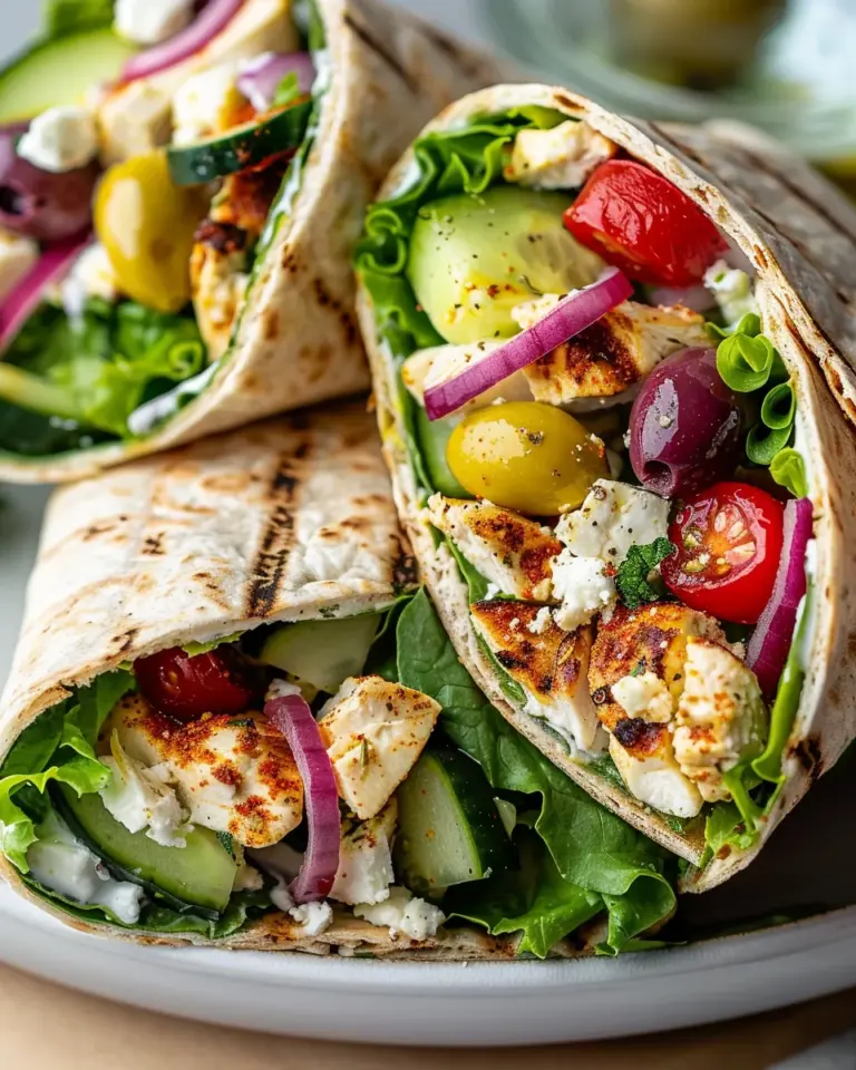 Mediterranean Chicken Wraps