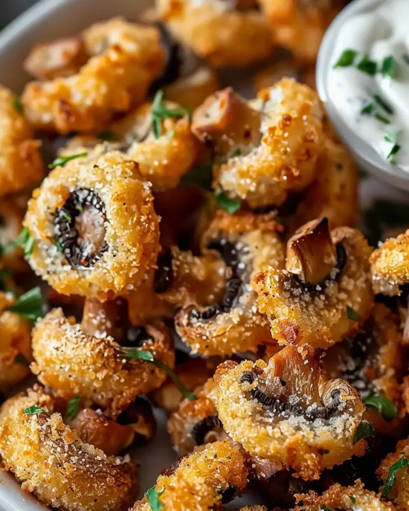 Air Fryer Ranch Mushrooms