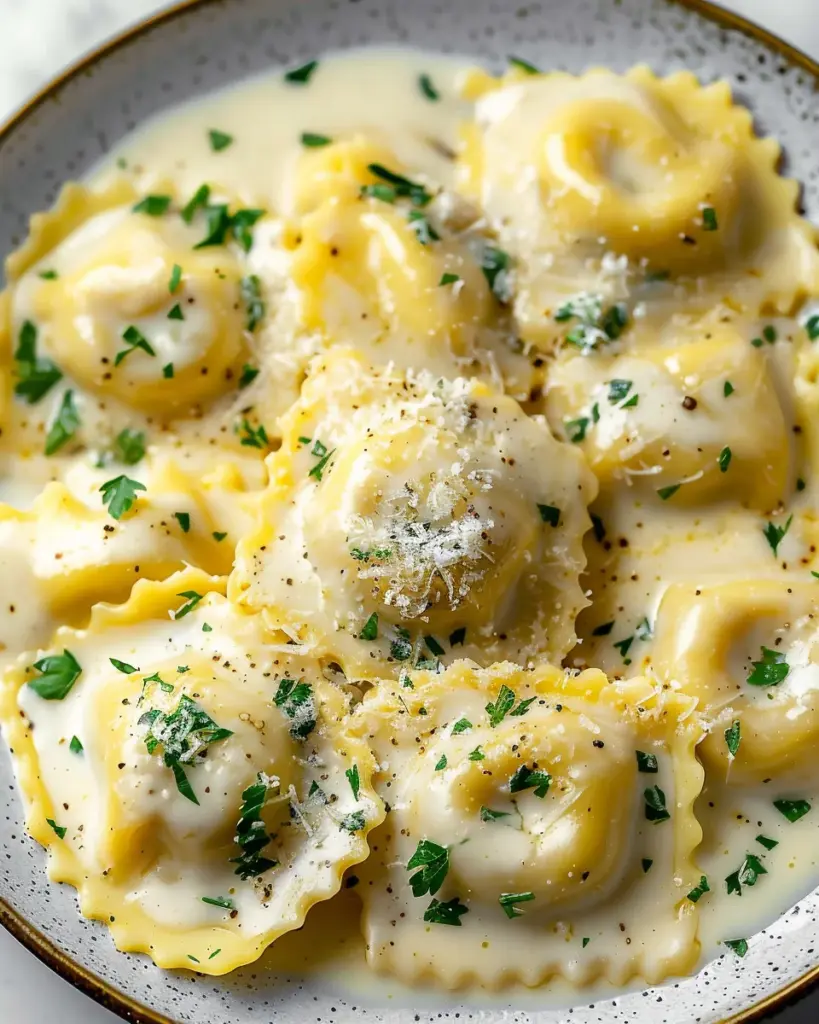 White Wine Cream Sauce for Ravioli
