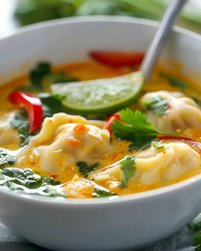 Thai Potsticker Coconut Soup