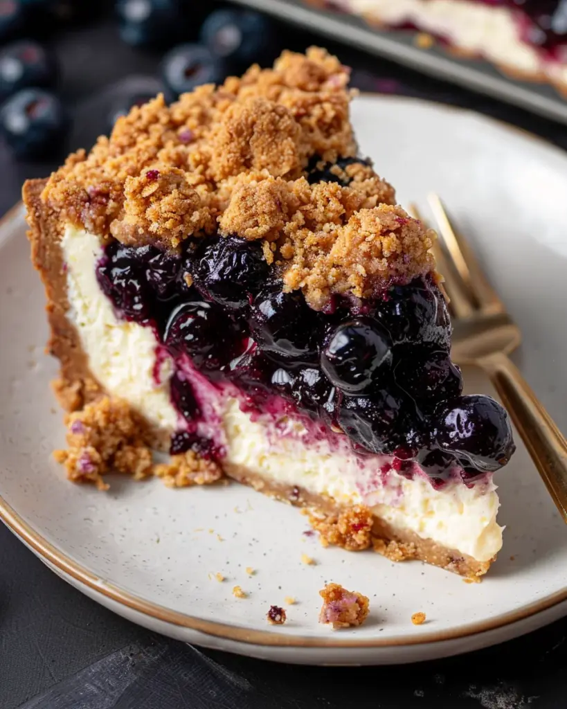 Blueberry Crumble Cheesecake