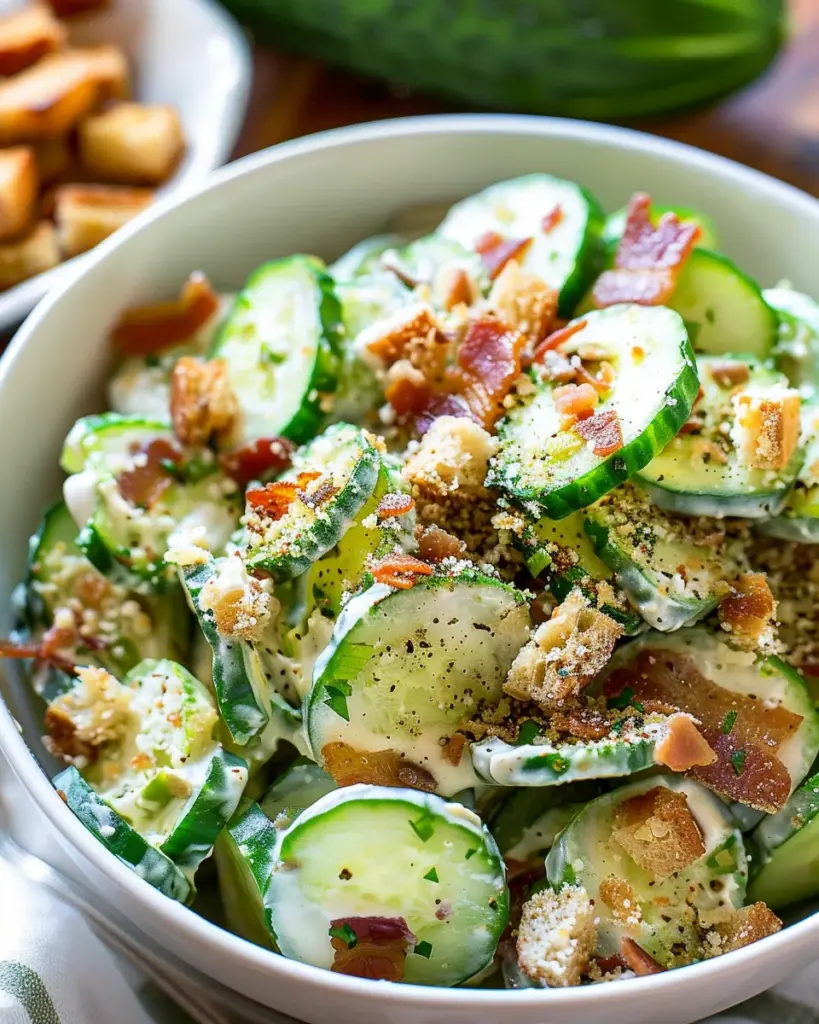 Cucumber Caesar Salad