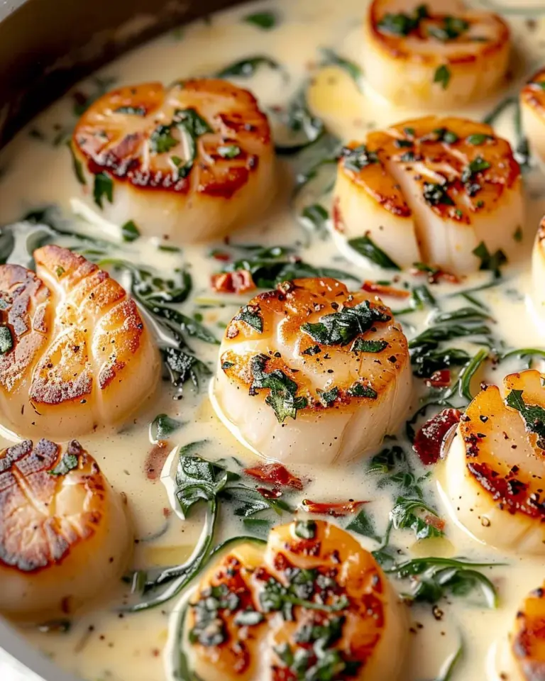 Stunning Creamy Tuscan Scallops Recipe