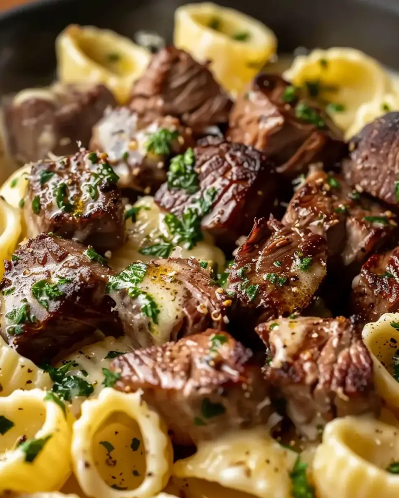 Savory Steak Bites & Pasta