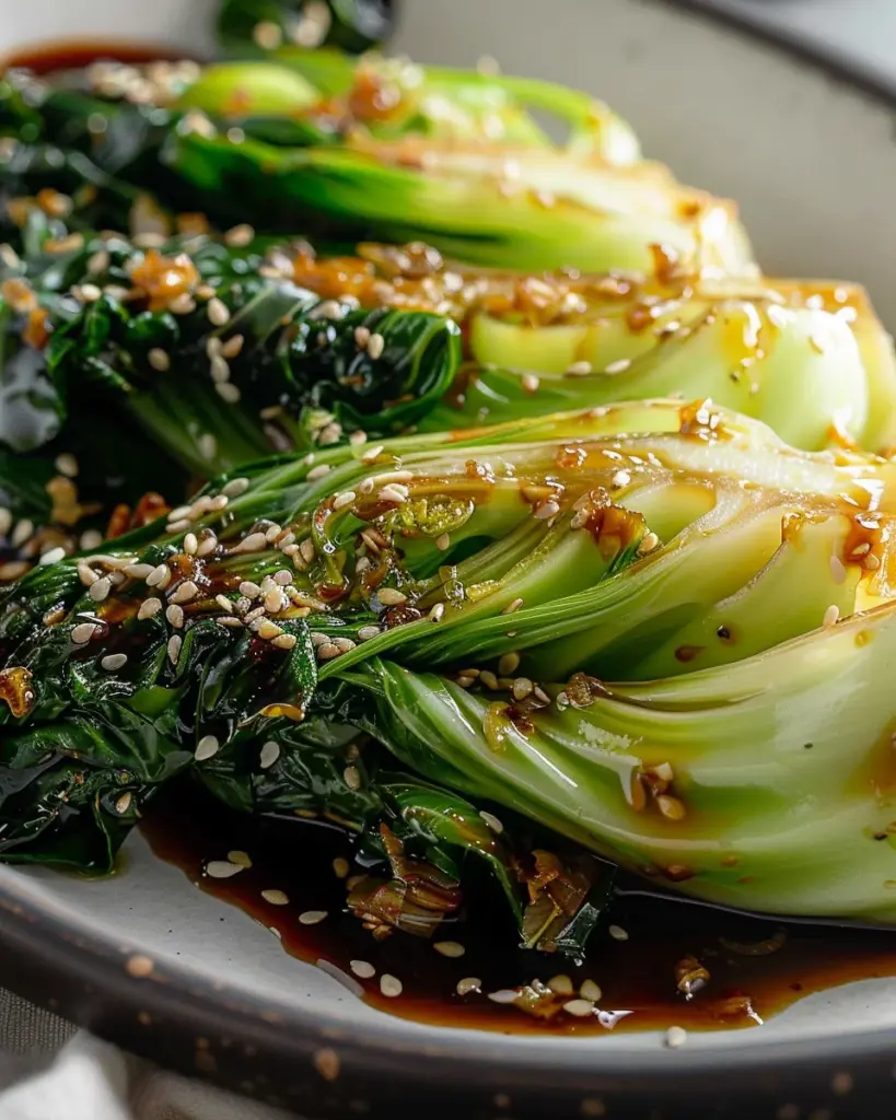 Baby Bok Choy with Soy Sauce and Garlic