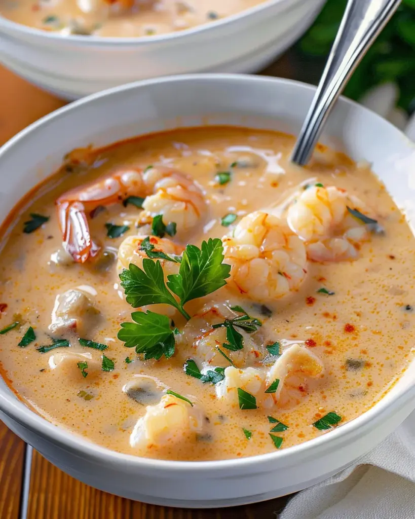 Crab and Shrimp Seafood Bisque