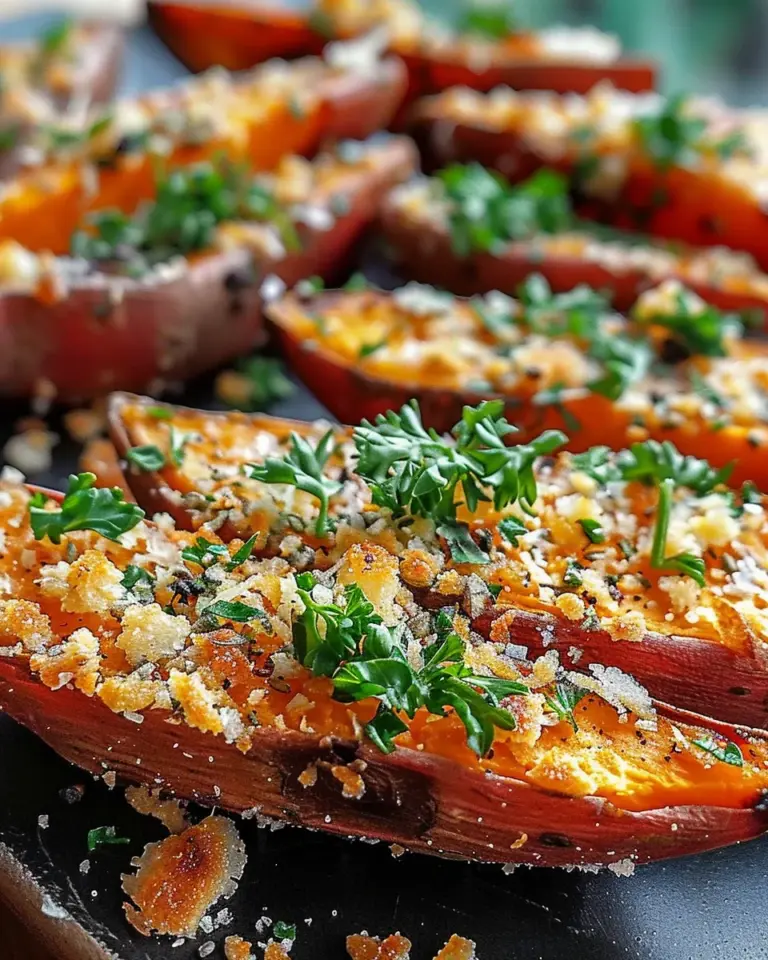 Garlic Parmesan Sweet Potato Wedges: A Delicious and Healthy Snack