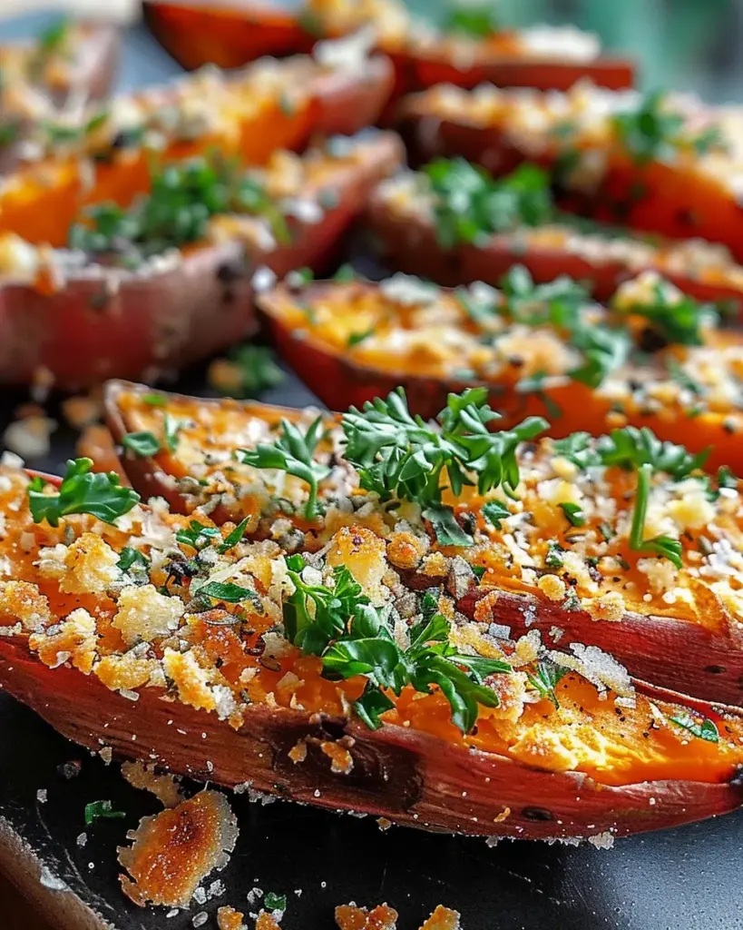 Garlic Parmesan Sweet Potato Wedges: A Delicious and Healthy Snack