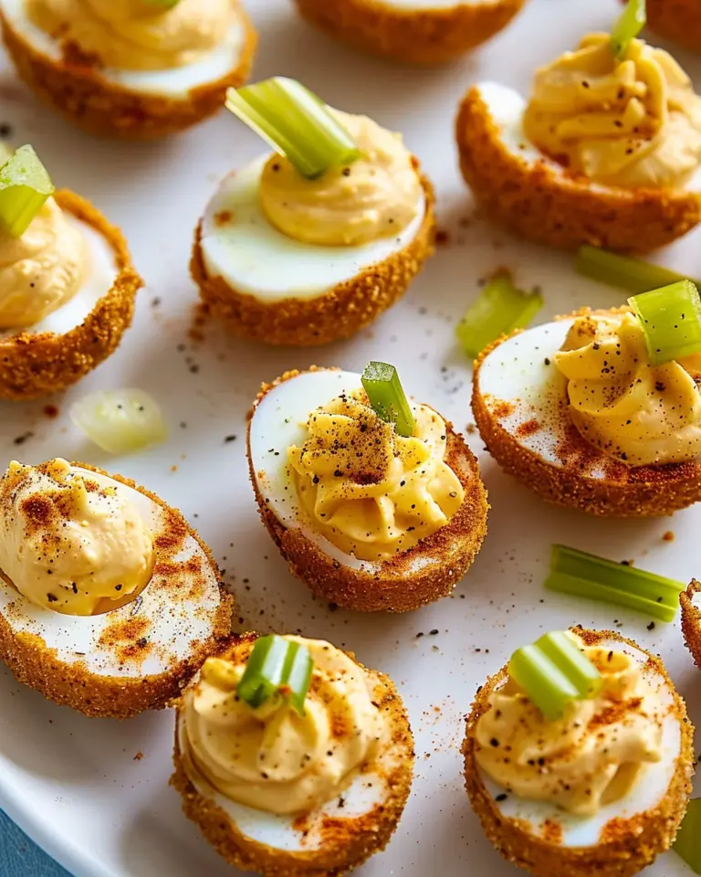 Bloody Mary Deviled Eggs