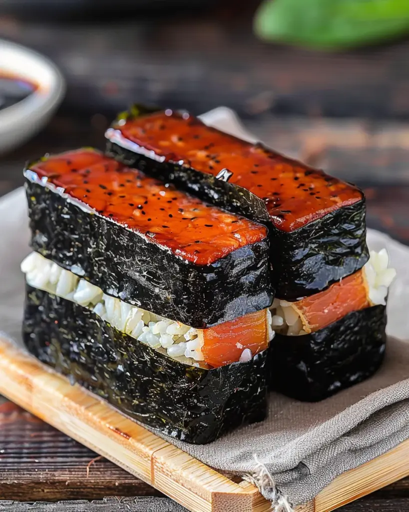 Easy Hawaiian Spam Musubi with Sushi Nori Seaweed