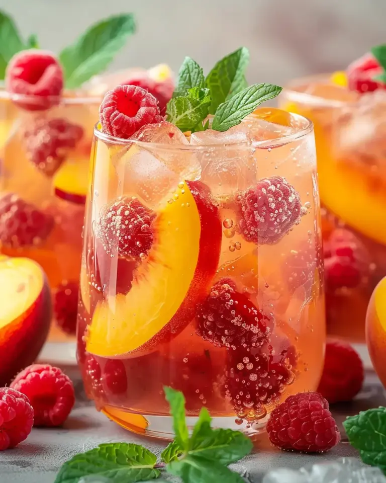 Raspberry Peach Lemonade