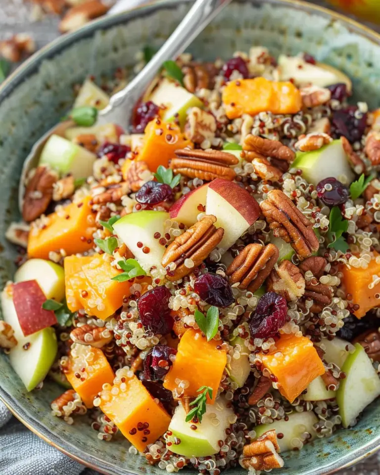 Apple Sweet Potato Quinoa Salad