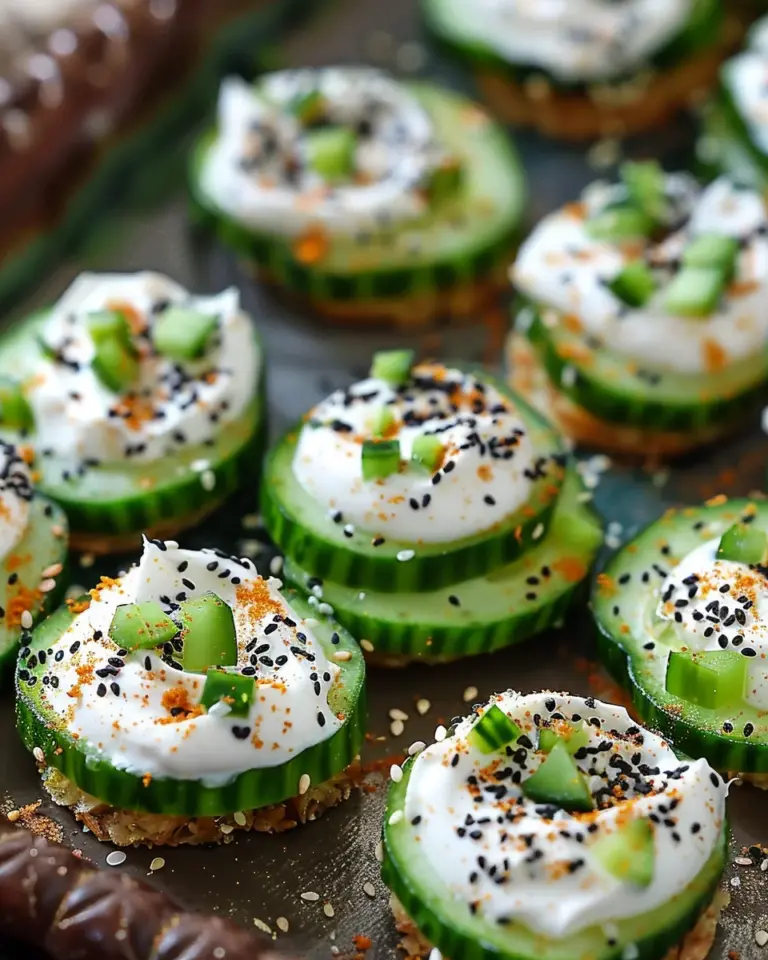 Everything Bagel Cucumber Bites
