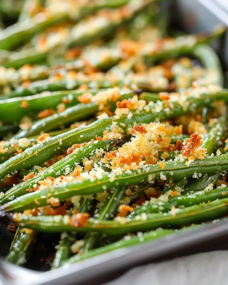 Roasted Parmesan Green Beans