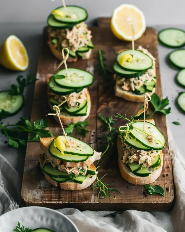 The Best Healthy Cucumber Tuna Sandwich Recipe