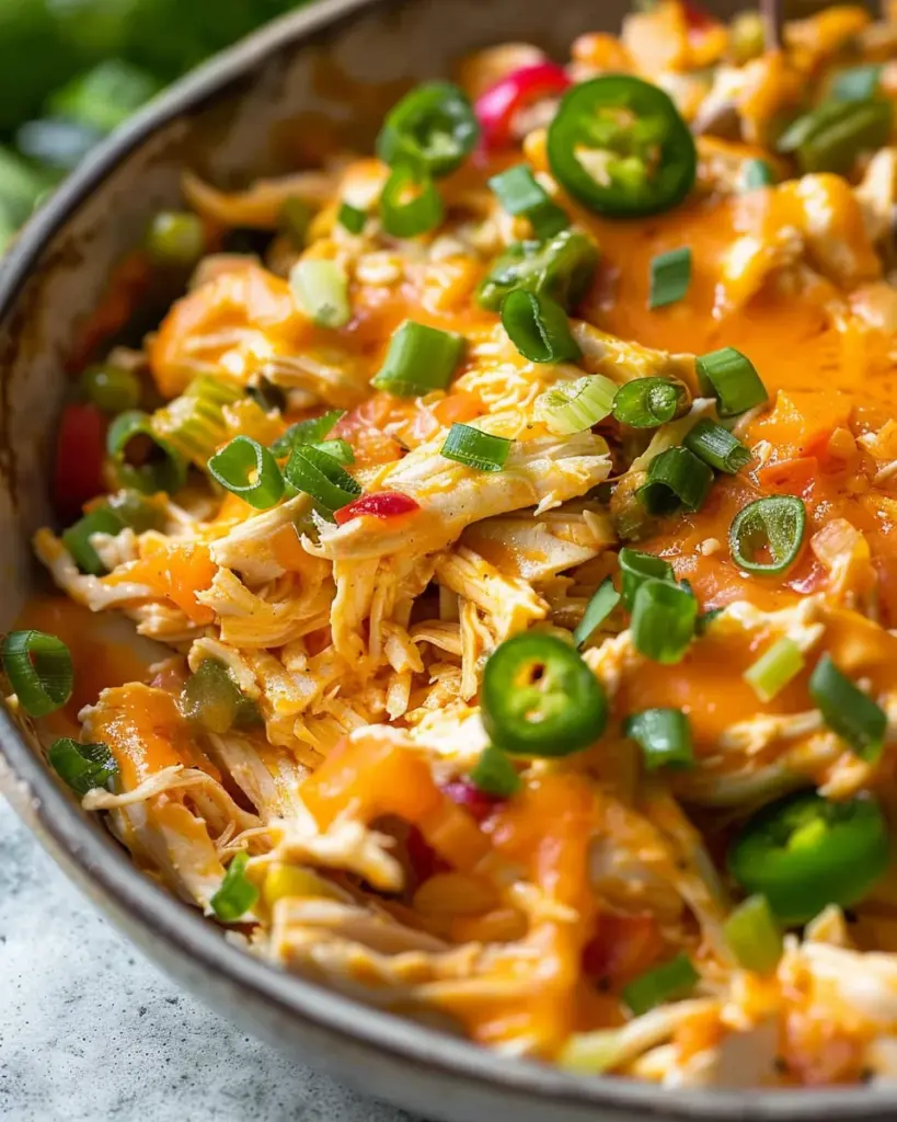 Jalapeño Buffalo Chicken Casserole: Whole30, Keto, Paleo, GF