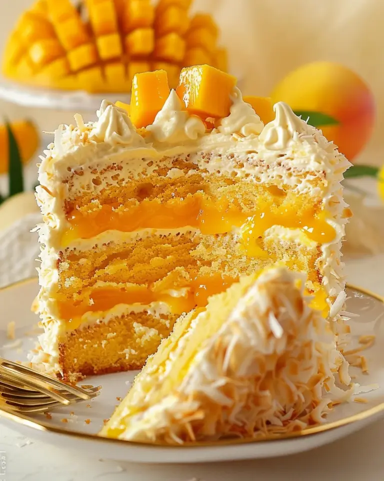 Vegan Mango Coconut Cake