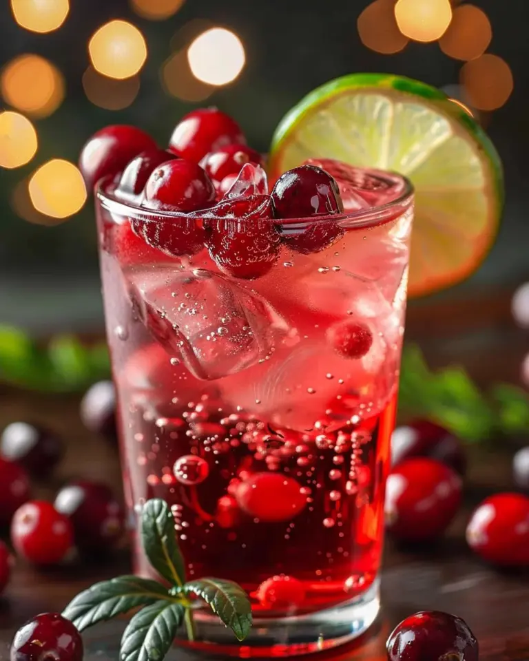 Vanilla Cranberry Crush Mocktail Recipe
