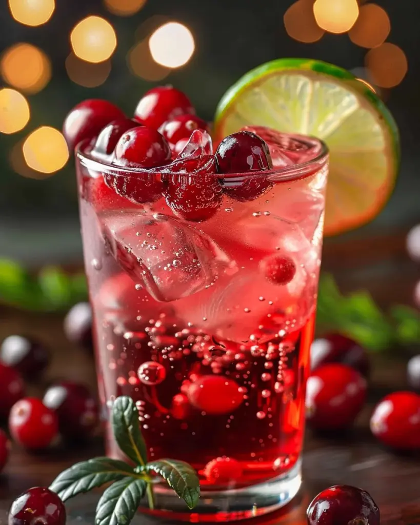 Vanilla Cranberry Crush Mocktail Recipe