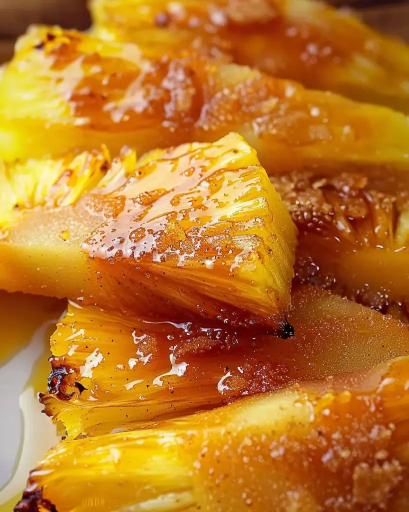 Roasted Pineapple with Honey Cinnamon Glaze – An Easy Dessert!