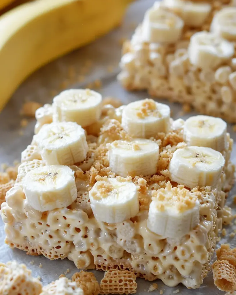 Banana Pudding Rice Krispie Treats