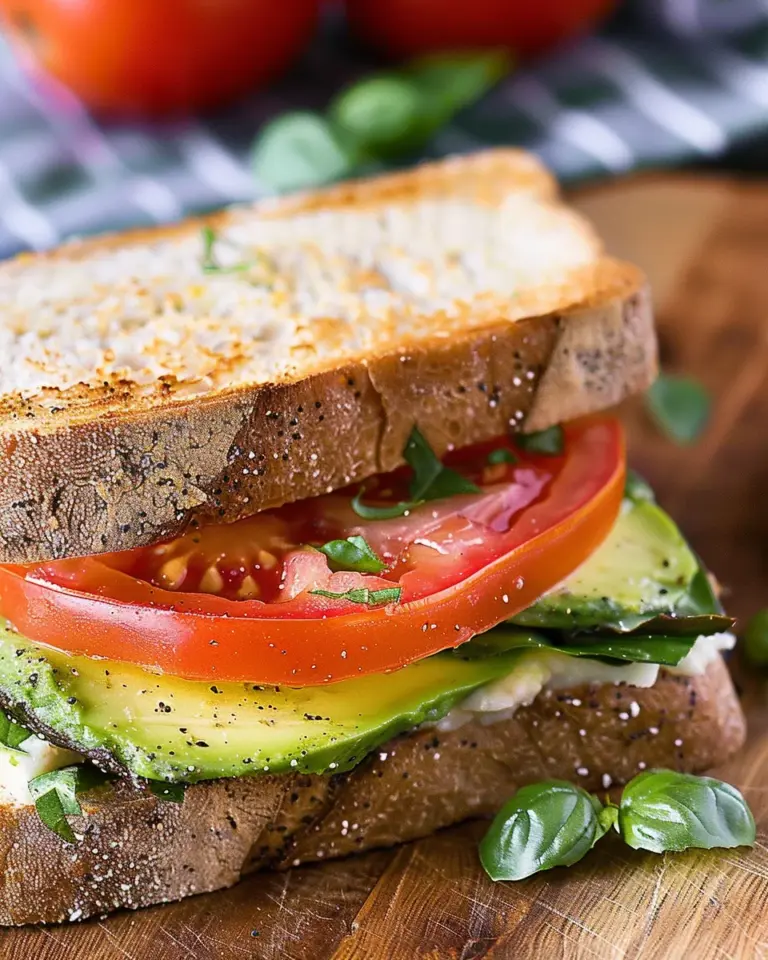 Tomato Avocado Sandwich