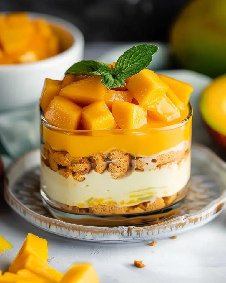 Mango Tiramisu (eggless, dairy-free)
