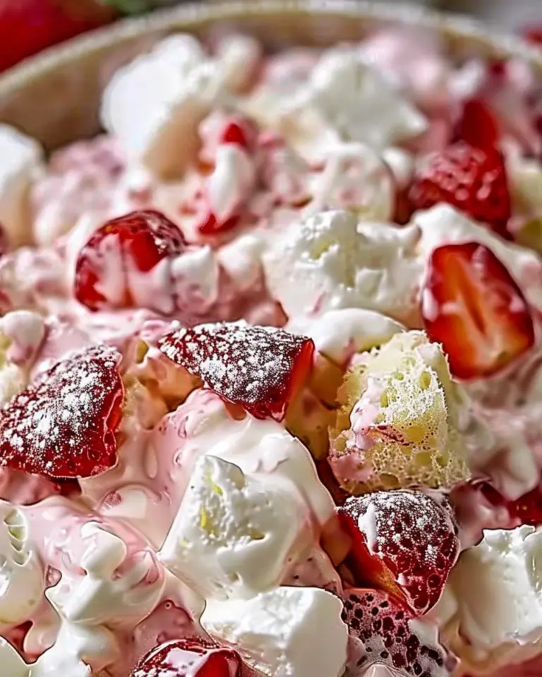 Strawberry Shortcake Fluff Salad