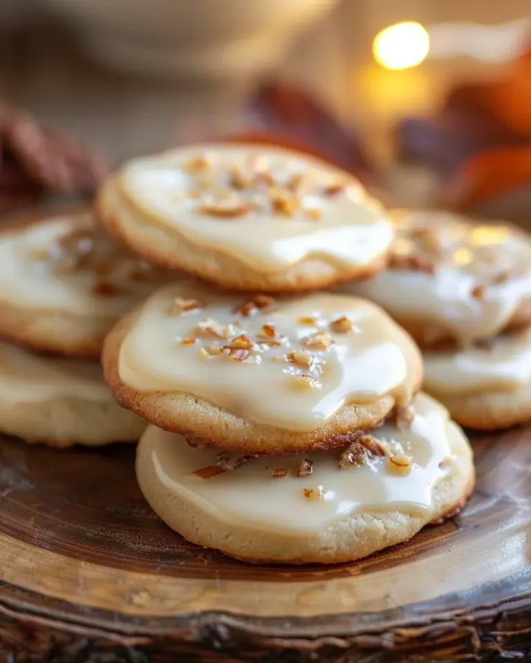 Maple Cookies With Maple Icing