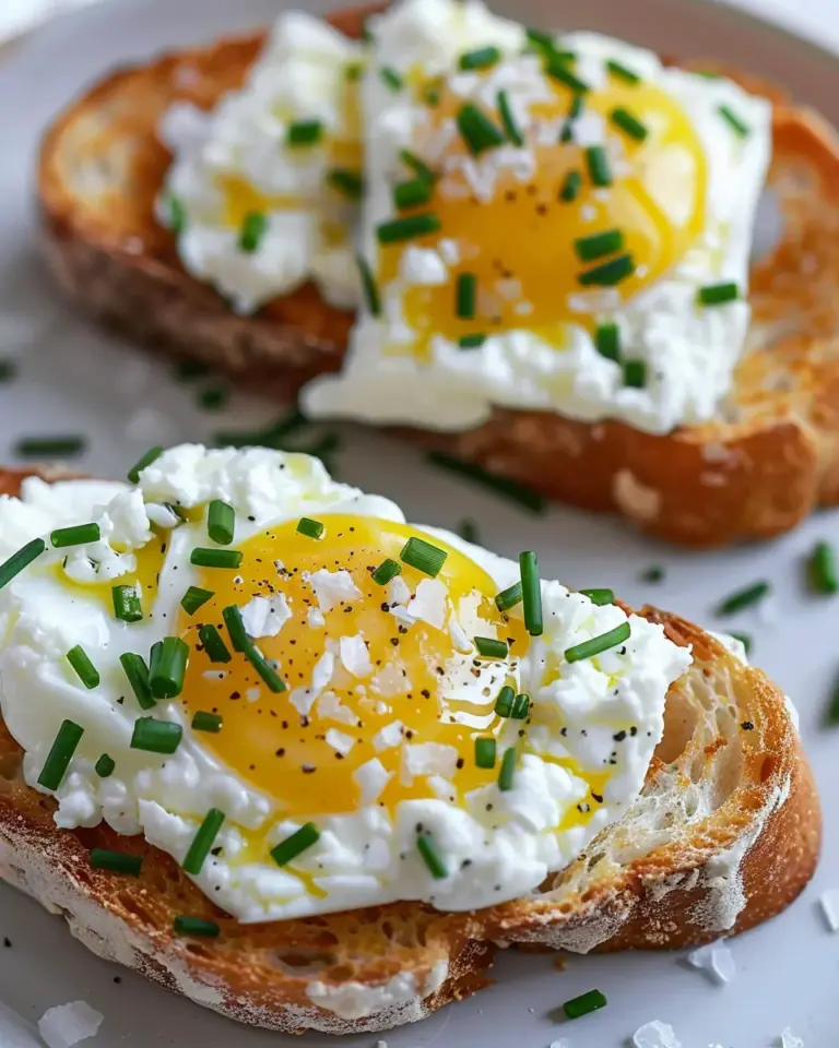 Easy 6-Ingredient Egg and Ricotta Toast
