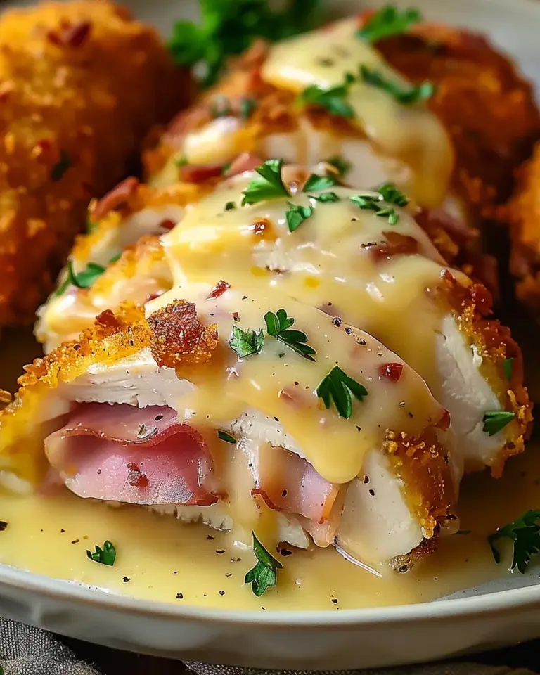 Deliciously Creamy Chicken Cordon Bleu