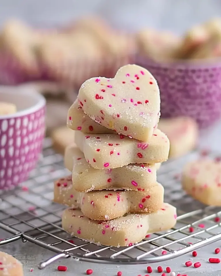 Shortbread Valentine Cookies